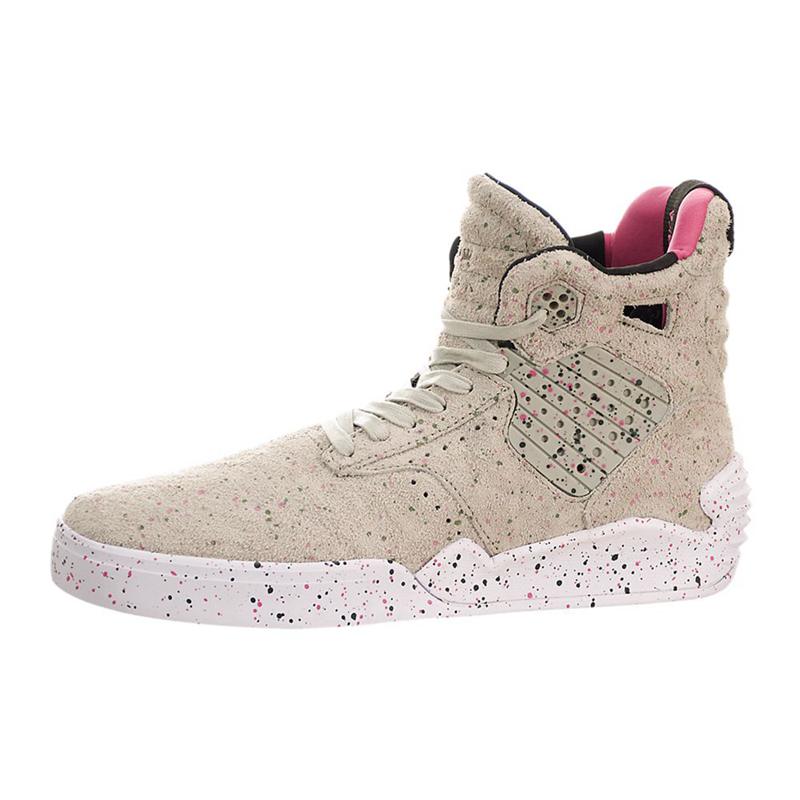 Buty Supra SKYTOP IV - Sneakersy Wysokie Męskie - Khaki (FAZY-15823)